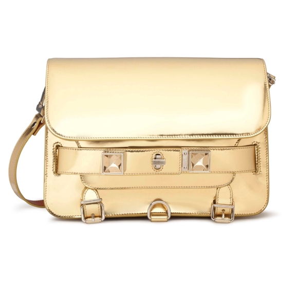 PS 11 Gold Mirror Patent Leather Bag - Picture 4 of 4